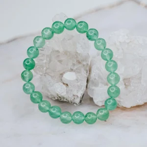 Green aventurine beaded bracelet