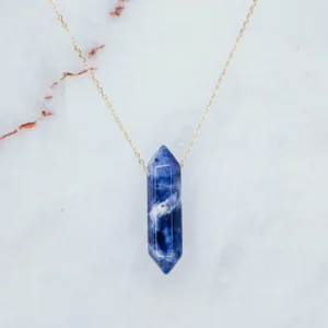 Sodalite point necklace